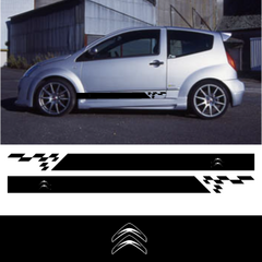 Car side Citroën stripes stickers set
