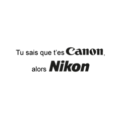 T-shirt Nikon Canon Logos