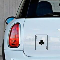 Ace of Clubs Mini Decal
