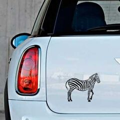 Zebra animal Mini Decal