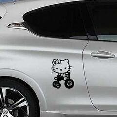 Hello Kitty Bicycle Peugeot Decal