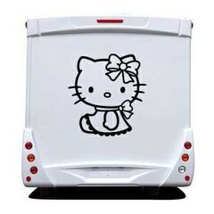 Sticker Wohnwagen/Wohnmobil Deko Hello Kitty Lacet