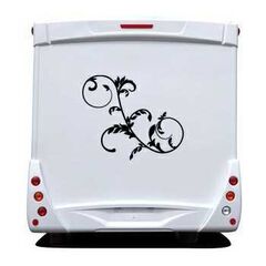Floral Ornament Camping Car Decal