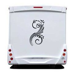 Floral Ornament Camping Car Decal 30
