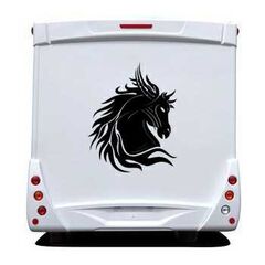 Sticker Wohnwagen/Wohnmobil Pferd Tribal