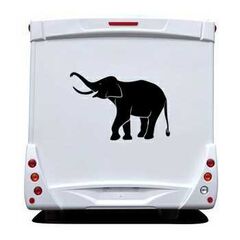 Sticker Camping Car Éléphant
