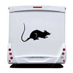 Sticker Wohnwagen/Wohnmobil Ratte