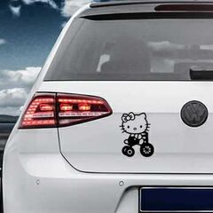 Sticker VW Golf Deko Hello Kitty Velo