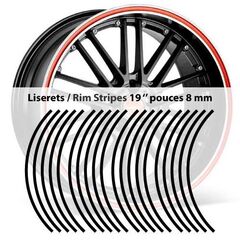 Rim stripes 8 mm wheel 19 inches stickers