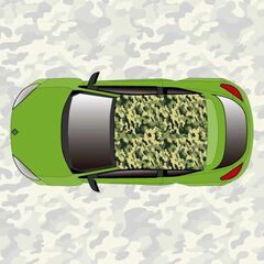 Sticker Deco Toit Auto Camouflage Militaire