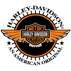 Sticker Harley Davidson Logo ailé en couleur ★