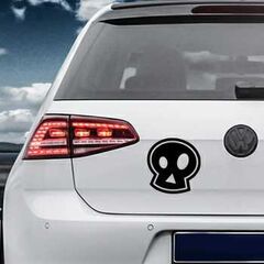Pochoir VW Golf Tête de Mort Emo
