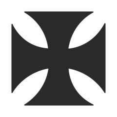 Stencil Maltese Cross