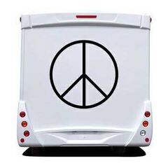 Schablone Camping Car Peace & Love III Logo