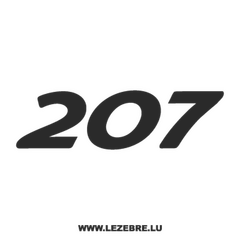 Stencil Peugeot 207