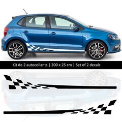 Kit stickers bandes bas de caisse Volkswagen Polo style Racing