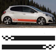 Kit Stickers Bandes Bas de Caisse Peugeot 208 Racing