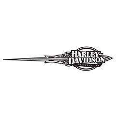 Harley Davidson Motorcycles Ornament Reservoir Decal