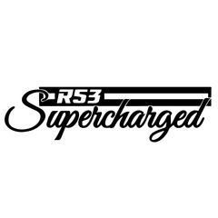Sticker Mini Cooper R53 Supercharged Script
