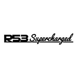 Aufkleber Mini Cooper R53 Supercharged Script Ligne
