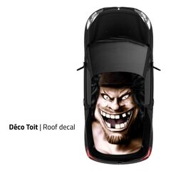 One Piece Barbe Car Roof Sticker
