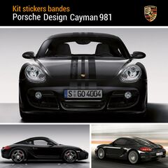 Porsche Cayman 9B1 Design Aufkleber Set