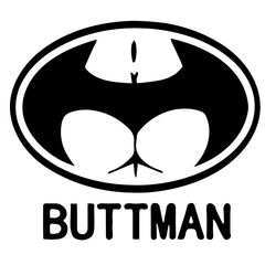 Buttman Batman Decal