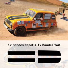 Kit Stickers Bandes Renault 4L Trophy