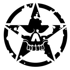 Sticker Étoile US ARMY Star Punisher Mal