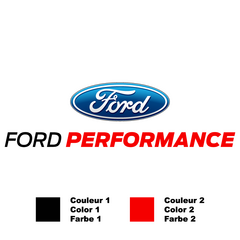Ford Performance Bicolor Aufkleber