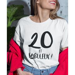 Tee-shirt 20 Ans et Fabuleux