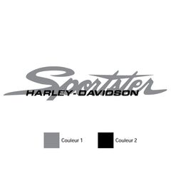 Set 2 Stickers réservoir Harley Davidson Sportster