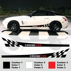 Crysler Crossfire Checkerboard Aufkleber Set