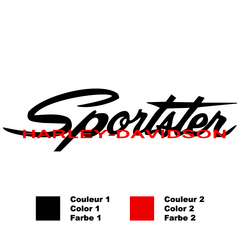 Harley-Davidson Sportster Bicolor Aufkleber