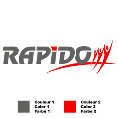 Sticker Camping Car Rapido Logo