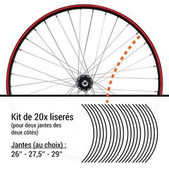 Bike Wheel Rim Decals Set