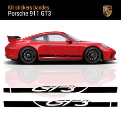 Kit Stickers Bandes Bas de Caisse Porsche GT3