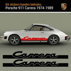 Kit Stickers Bandes Latérales Porsche Carrera 911 (1974-1989)