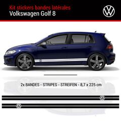VW Golf 8 Seitenstreifen Aufkleber Set
