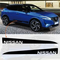 Nissan Qashquai Seitenstreifen Aufkleber Set