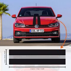Volkswagen Polo Racing Stripes Decal #6