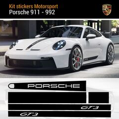 Porsche 911 - 992 GT3 Stripes Decals Set