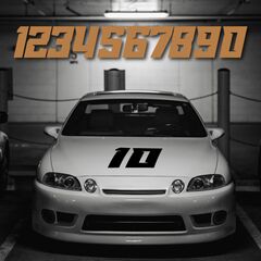 Set of 2 RACE Numbers Custom Decals