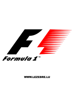 Sticker F1 Formula One Logo Classique