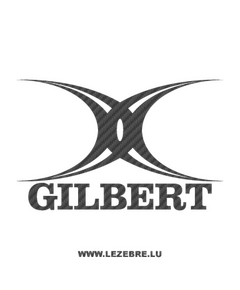 Sticker Karbon Gilbert Rugby Logo
