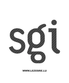 SGI Sillicongraphics Logo Carbon Decal