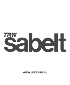 Sticker Carbone TRW Sabelt Logo