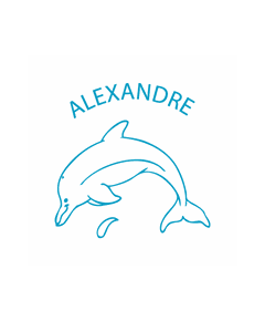 T-Shirt Delphin - Name zum Personalisieren