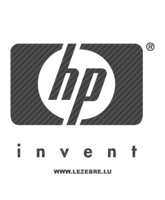 Sticker Karbon Hp Invent logo