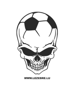 Football Skull Decal